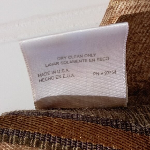 CROSCILL Shower Curtain Dover Manor Gold Green Maroon Formal Jacquard 68 x 73 - Picture 5 of 10